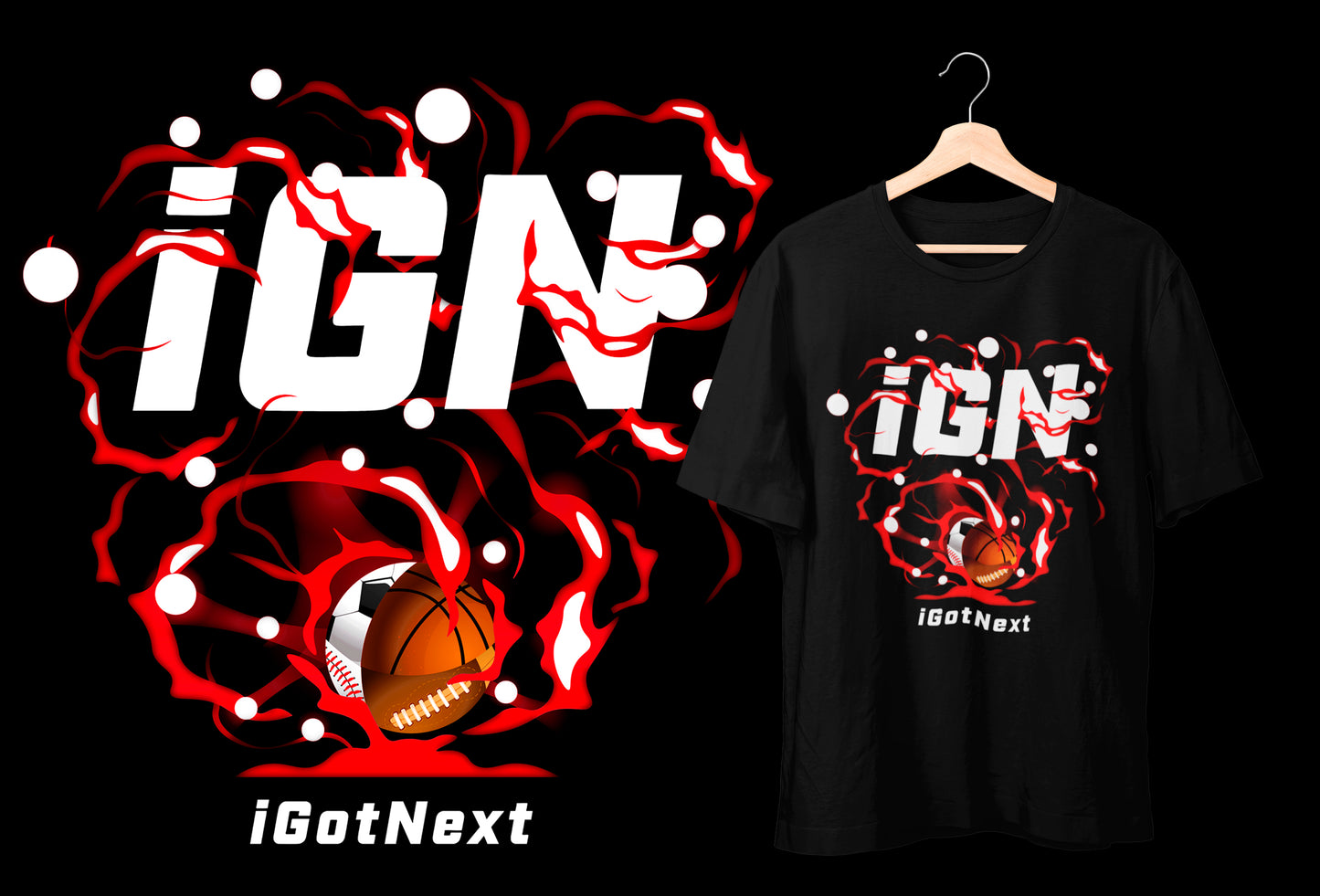 Splat Tee Red